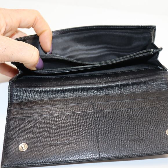 Prada Tessuto Black Nylon Wallet Clutch w/ Box & Card – Made in Italy - Picture 6 of 7